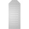 Ekena Millwork Octagonal Top Surface Mount PVC Gable Vent w/ 2"W x 1-1/2"P Brickmould Frame, 14"W x 34"H GVPOT14X3402SF - alternate 5